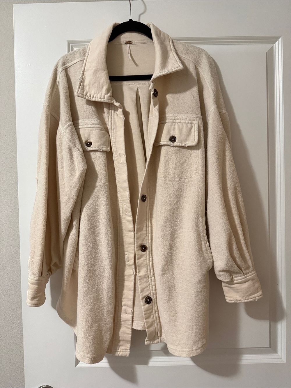 Free People Ruby Cream Oversized Shacket